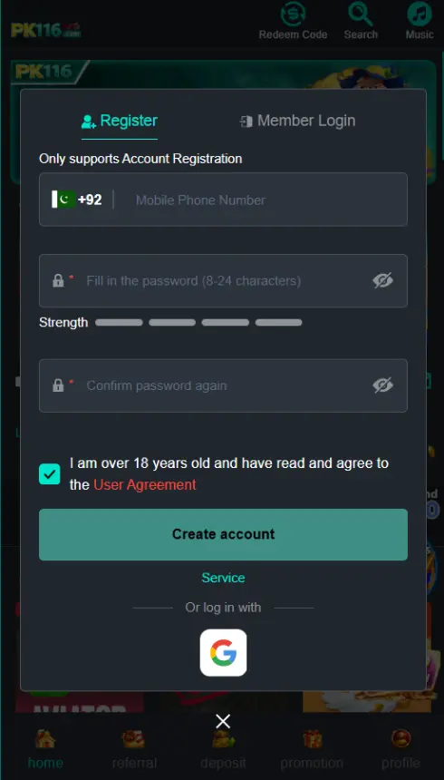 Pk116 Game Login